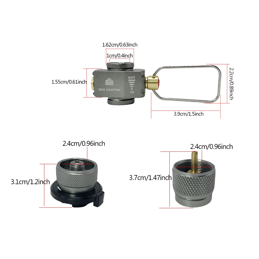 Outdoor Camping Gas Burner Adapter Converter Shifter Refill Flat Tank Conversion Adapter Camping Gas Multiple Gas Tank Adaptor