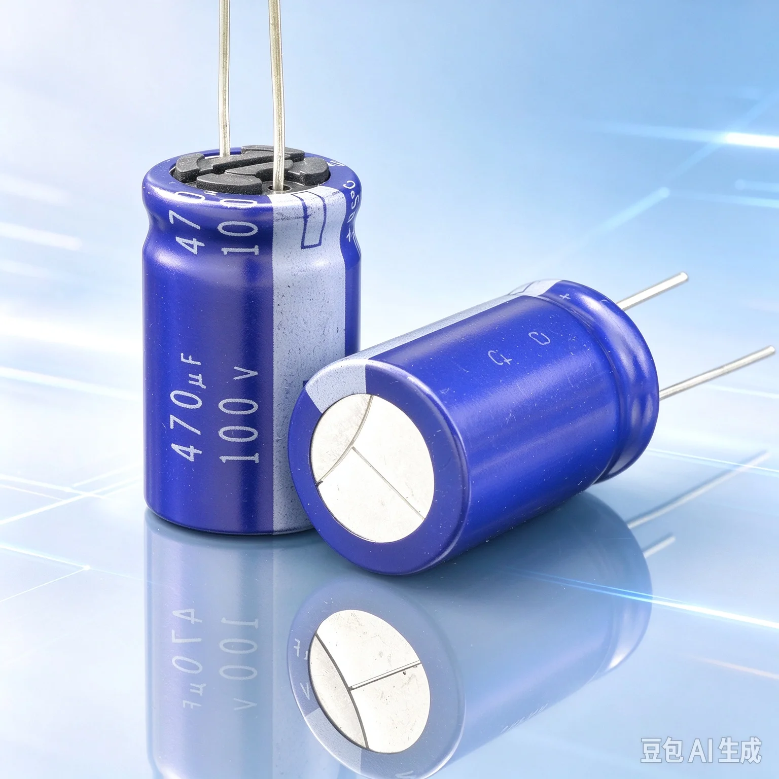 10pcs-authentic-for-panasonic-100v-470uf-amplifier-power-decoupling-filter-capacitor-vintage-made-in-japan