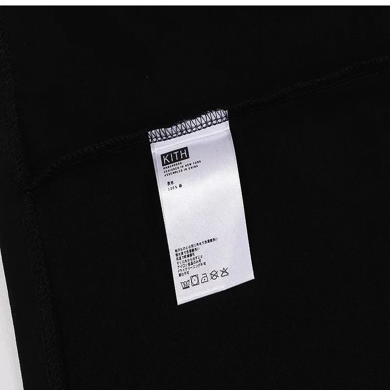 2025 كيث FW مانديلا إعلان الطباعة طبعة محدودة بسيطة تي شيرت الرجال النساء القطن الخالص 100% قصيرة الأكمام عادية تيز