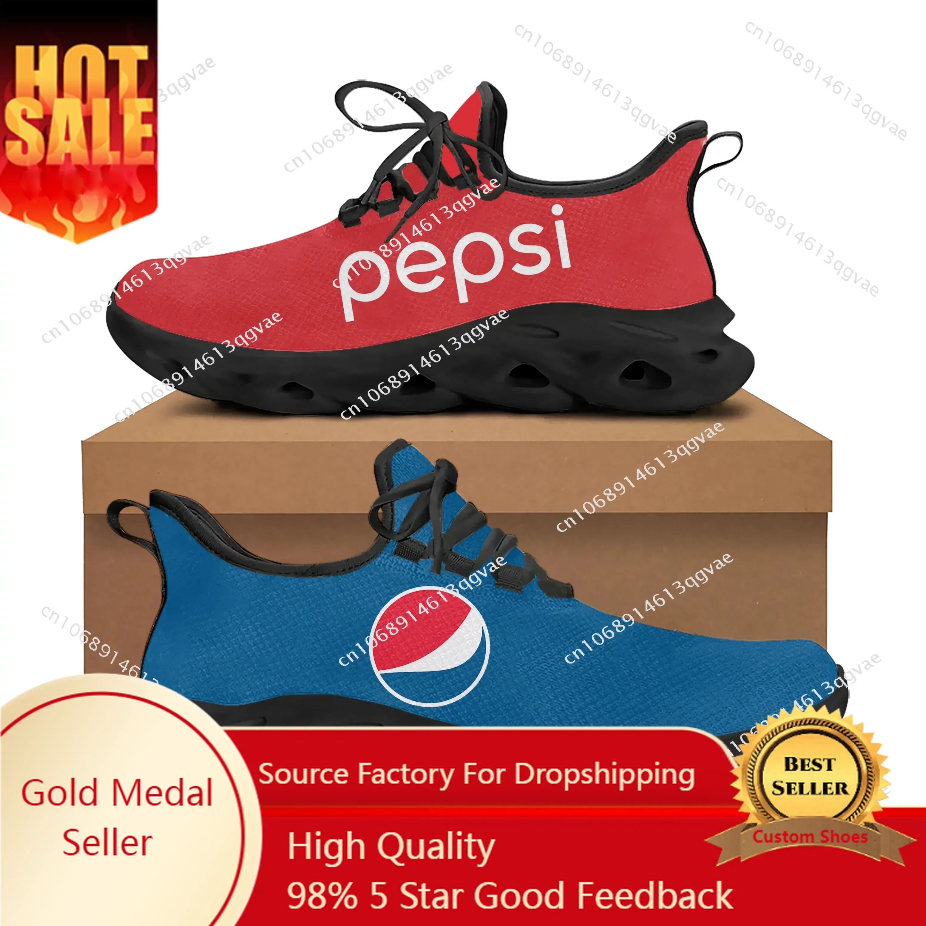 

P-Pepsi-Cola Flats Sneakers Mens Womens Sports Running Shoes High Quality Sneaker Lace Up Mesh Footwear Tailor-made Shoe Balck