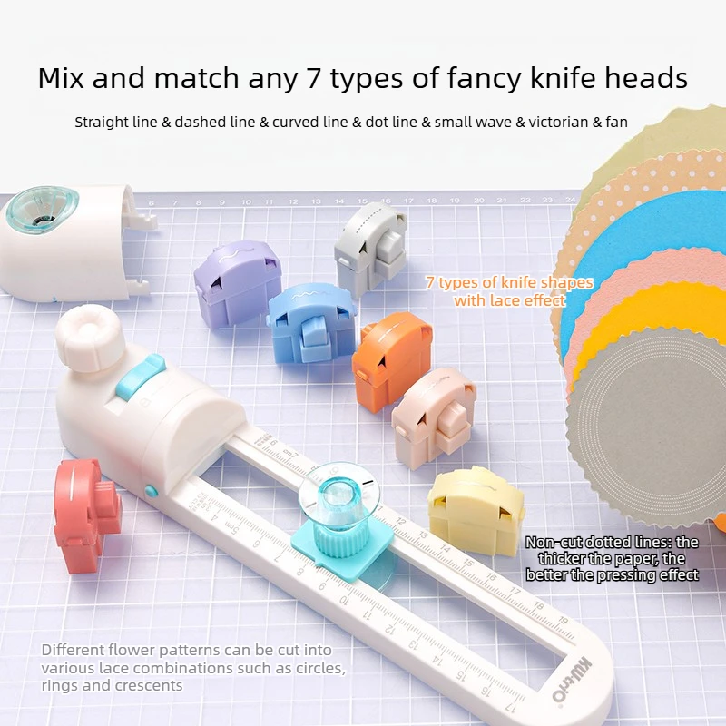 Multifunctional Hole Punch Paper Cutter Craft Cutting Tools Paper Scrapbooking Cards Cutters Stationery School Offices Supplies