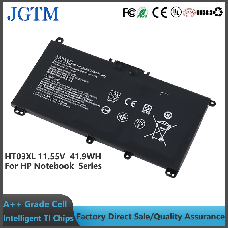 

JGTM HT03XL OEM Factory HP Notebook Laptop Battery Computer for HP Pavilion 14-CE0025TU TPN-Q207/TPN-Q208/TPN-Q209/TPN-C135/TPN-