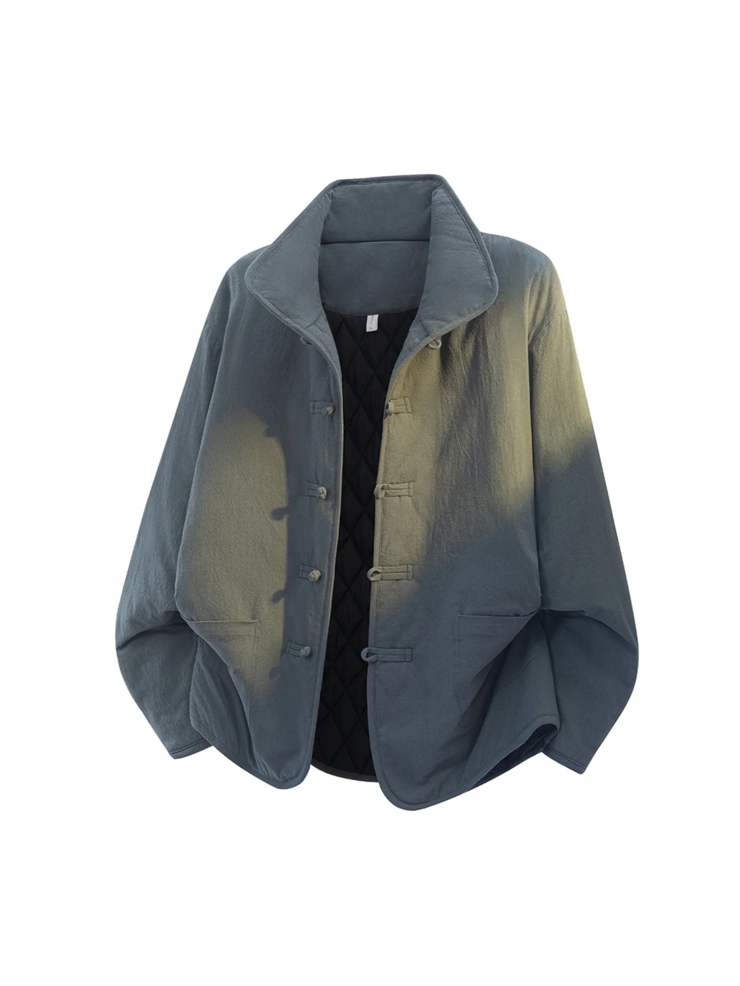 

Мужская хлопковая утепленная зимняя куртка с воротником-стойкой на пуговицах, в традиционном китайском стиле, теплая, с длинными рукавами, для мужчин среднего возраста