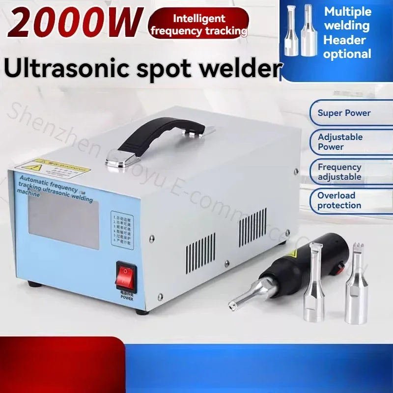 Excellent Handheld 2000W 220v Ultrasonic Spot Welder Welding Machine With Cloth Plastic Welding Car Interior Door Panel Modified