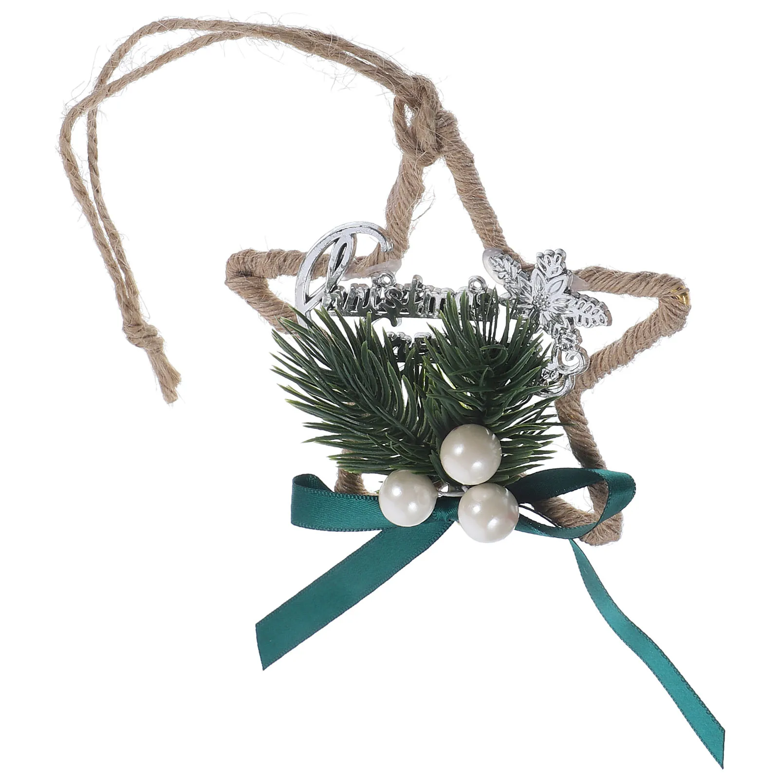 

Christmas Tree Mini Pendant Star Shaped Xmas Tree Decor Pentagram Decor for Xmas DIY Party Home Office Holiday