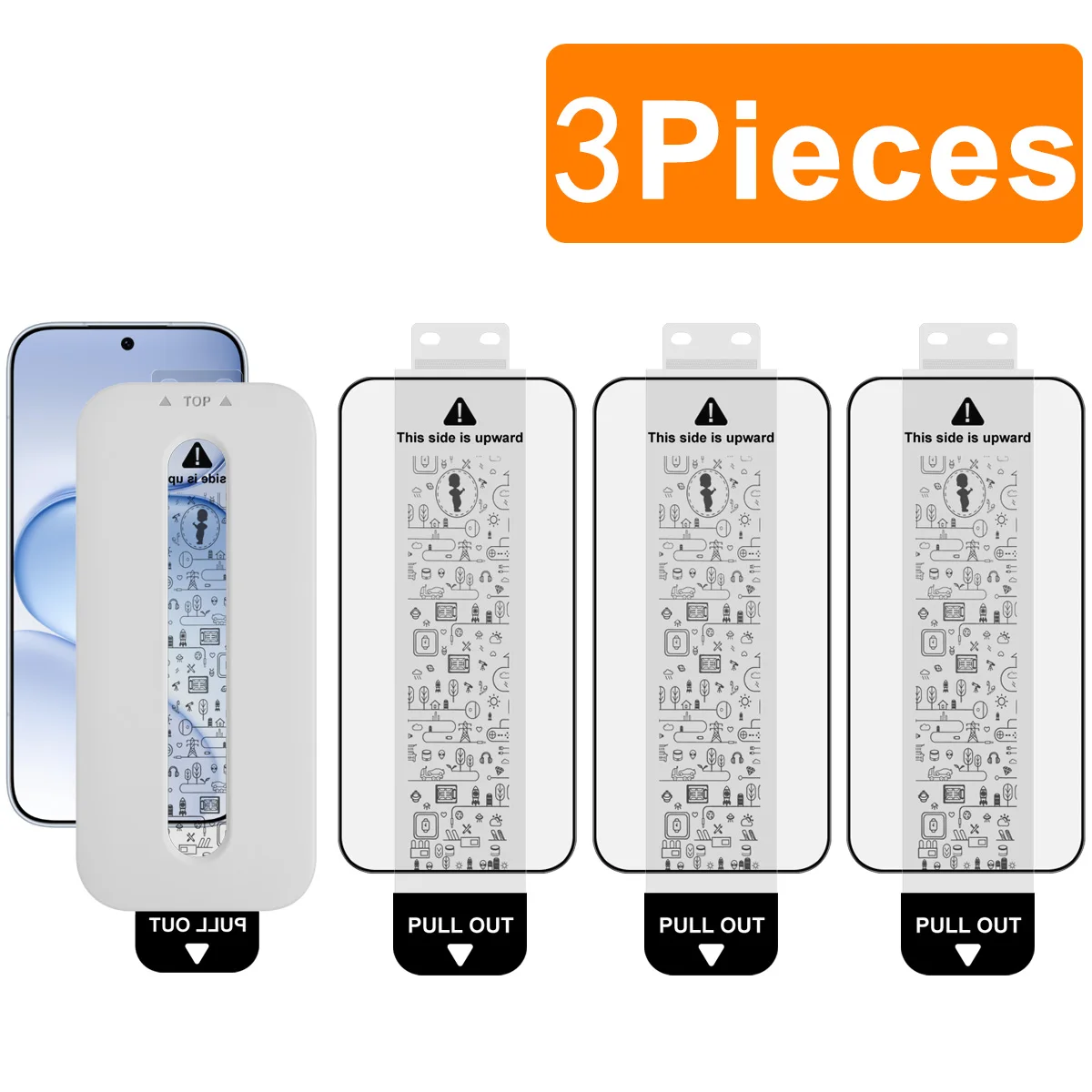 Tempered Glass for Honor 600 Pro 5G China Dust-free Chamber Locator Film IMAK Pro+ Support Fingerprint