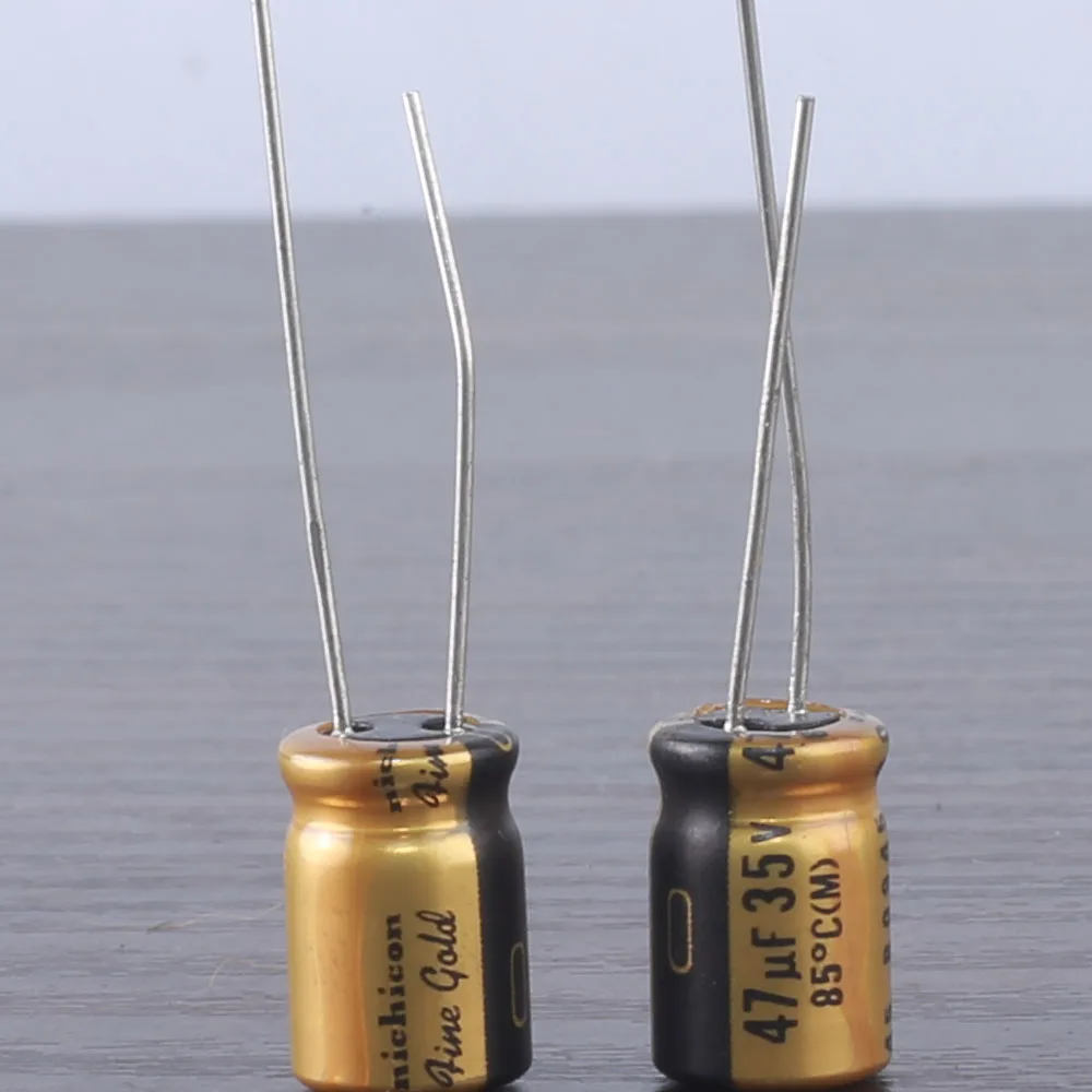 JAPAN 15PCS Nichicon MUSE FG Fine Gold 47Uf  35V 47mfd Audio Capacitor