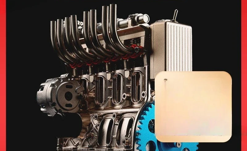 Four-cylinder engine precision machinery toy metal assembly model