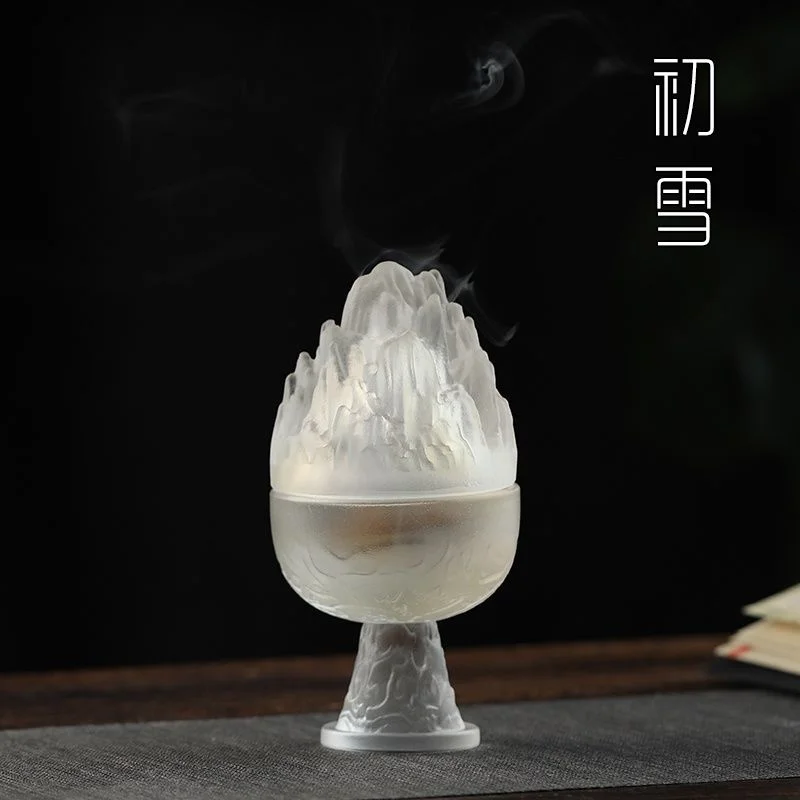 

Декоративная лакированная курильница для благовоний для домашнего использования, традиционная подставка для благовоний в форме горного пейзажа, для буддийской медитации