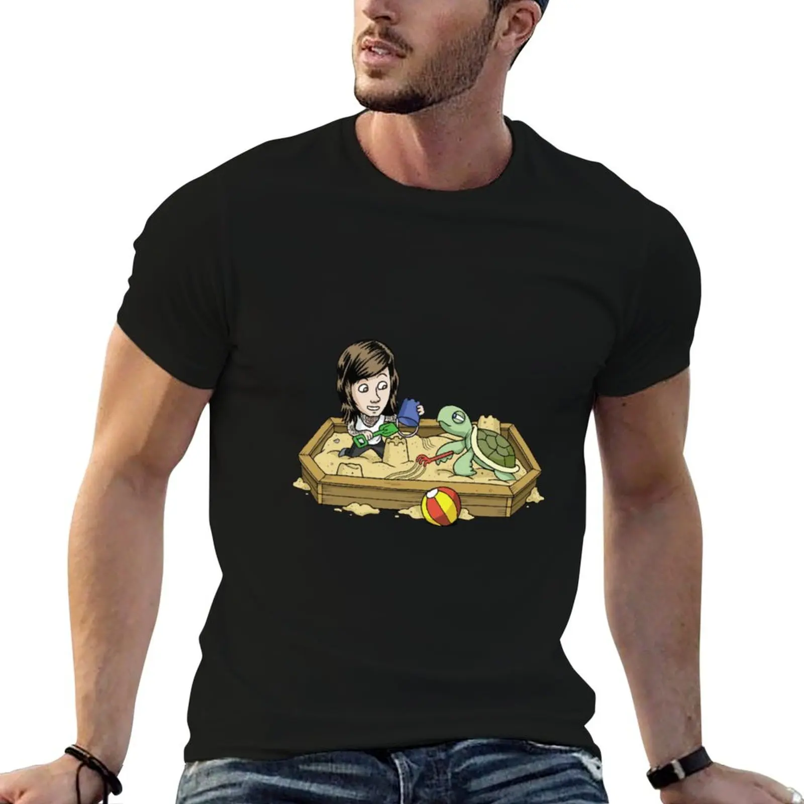 sandpit turtle sandpit 2 T-Shirt Basic All Season Solid T-Shirt