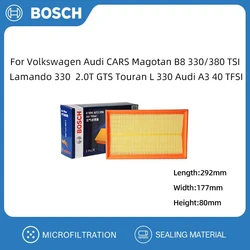 BOSCH Air Filter For Volkswagen Audi CARS Magotan B8 330/380 TSI Lamando 330 2.0T GTS Touran L 330 Audi A3 40 TFSI 5QM129620