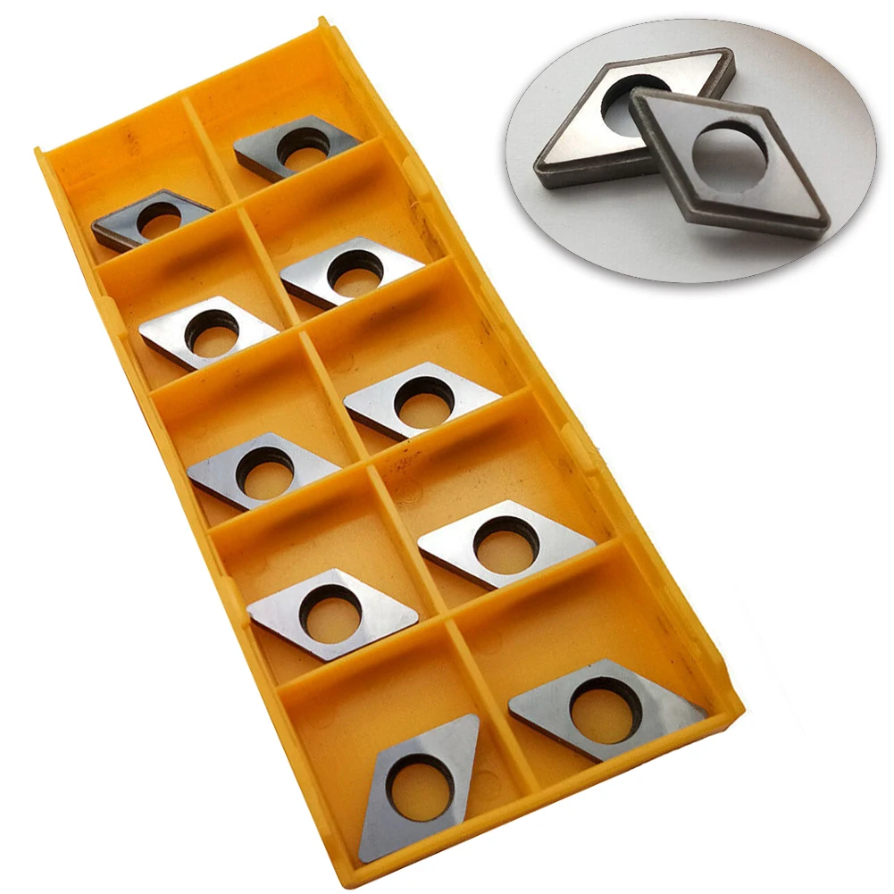 

10pcs Insert Spacers Kit Lathe Carbide Insert DNMG110304/02/08 For MDJNR/L Holder Holder Seats Shim Steel Tools