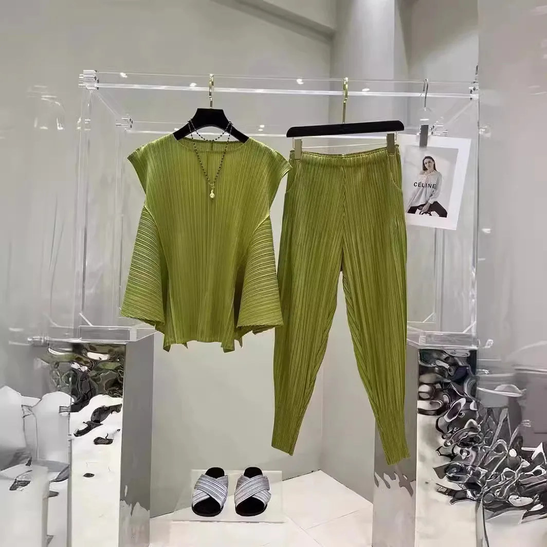 Conjunto de top irregular de color sólido para mujer, sudaderas de moda, traje de festival de nueva tendencia, conjunto de dos piezas