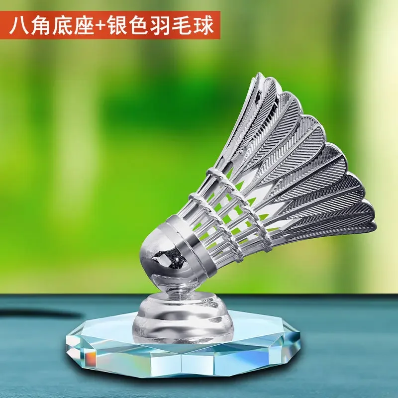 Alloy Simulation Badminton Car Ornaments, Furniture Desktop Light Luxury Decorations, Stable and Non Fading Sports Prizes