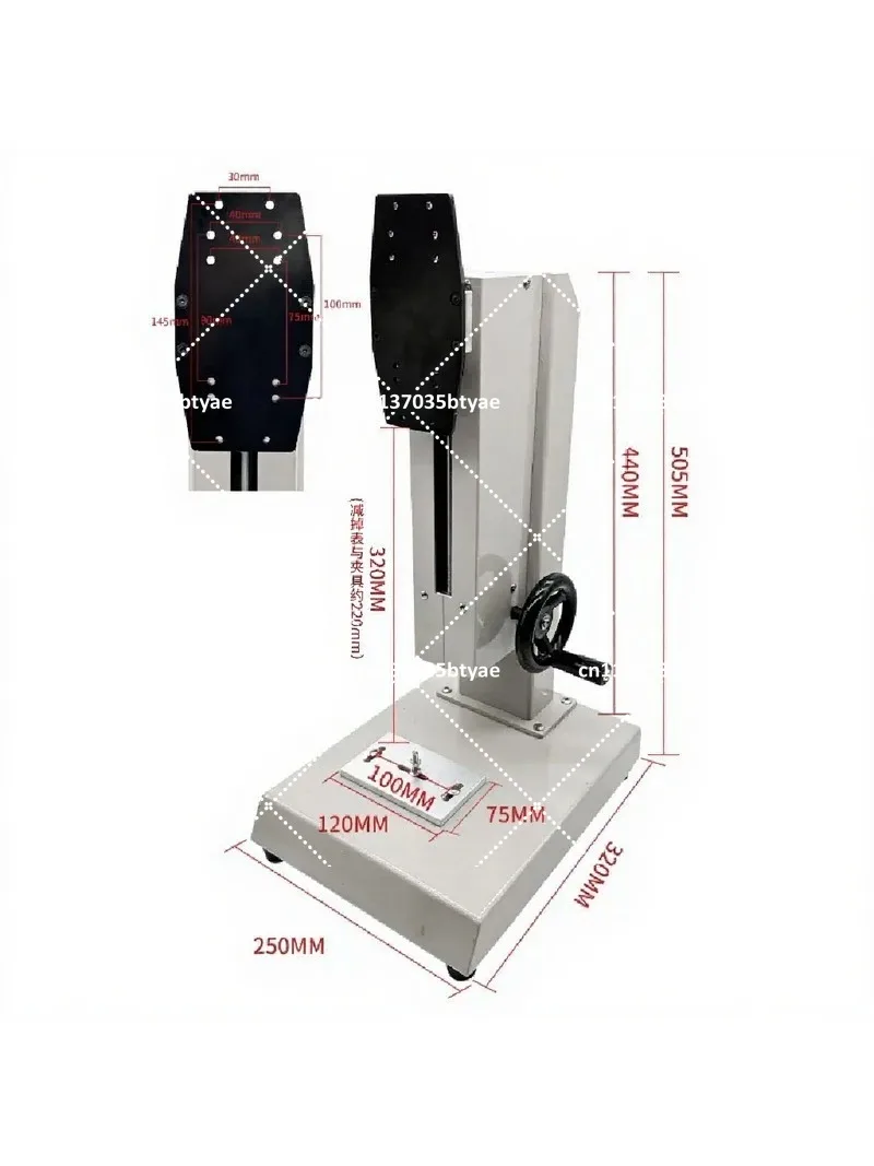 Digital Display Tensile Pressure Testing Machine Bench with Push Pull Gauge Bracket Spiral Force Gauge