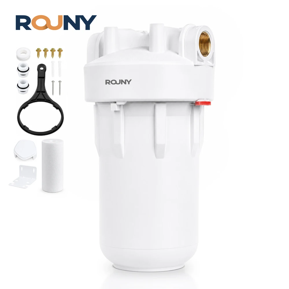rojny-whole-house-sediment-water-filter-system10-inch-pre‑filter-housing1‑inch-thread-port-high-flow-tap-water-purifier
