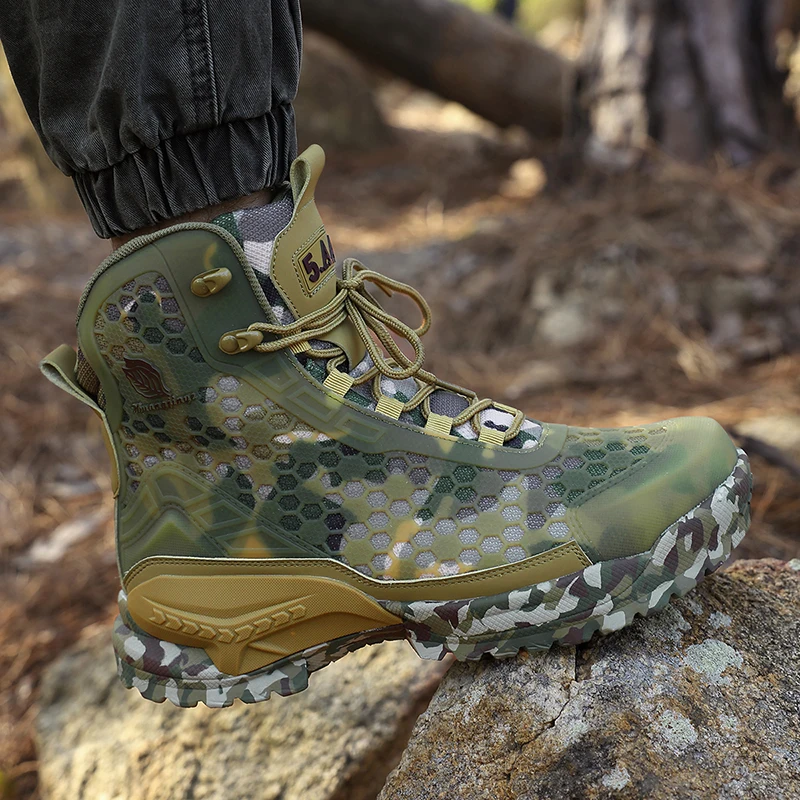Zapatos de senderismo para hom - Outdoor Hunting Boots For Men reseña y precio