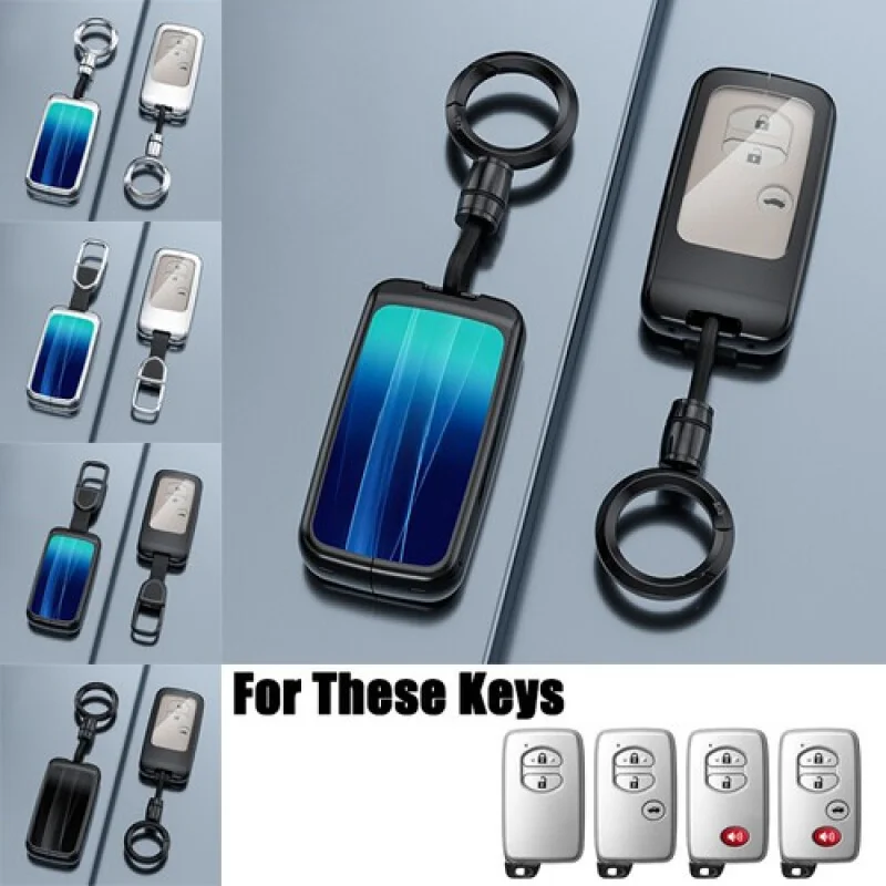 

A + цинковый сплав ТПУ автомобильный брелок чехол для Toyota Prius Yaris Land Cruiser Prado