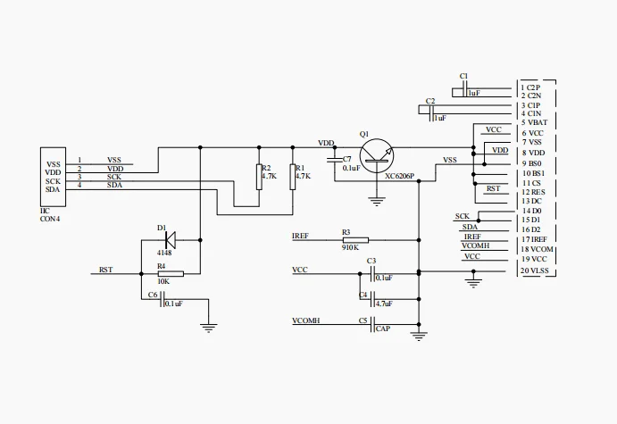 10 Stück 0,96 Zoll OLED-Display-Modul I2C IIC SPI Seriell 128X64 LCD 3,3-5V 4 Pin Weiß/Blau/Gelb-Blau für Arduino – Detail 1
