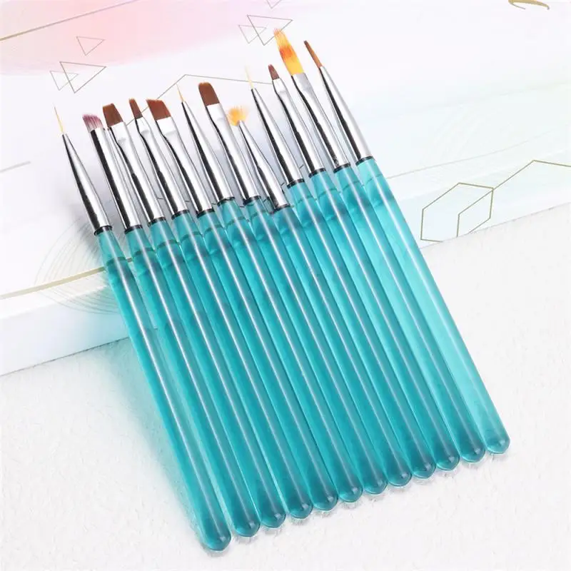 High Color Value Nail Brush Set, Halo Dyeing, Cerdas macias e elásticas, Pintado com linhas de gradiente, Beauty Health Tools