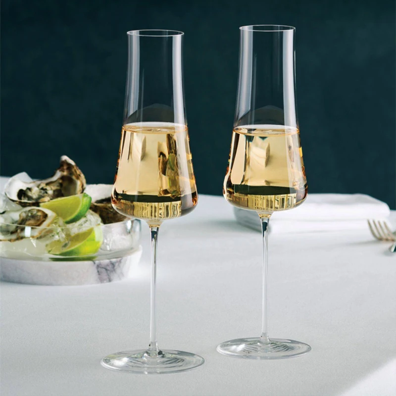 JINYOUJIA 300ml Champagne Wine sparkling Wine Glasses Handmade Crystal Glass Premium Quality Nude Style Champagne Flute Goblet