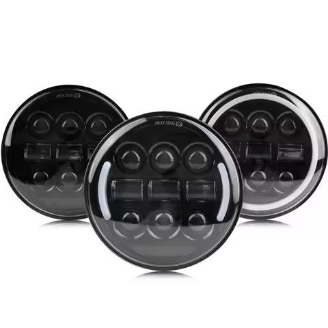 Motorcycle LED Headlight 5.75 Inch with Turn Signal Light For Dyna Softail Sportster 883 XL883 harley 5 3/4" motorbike headlamp