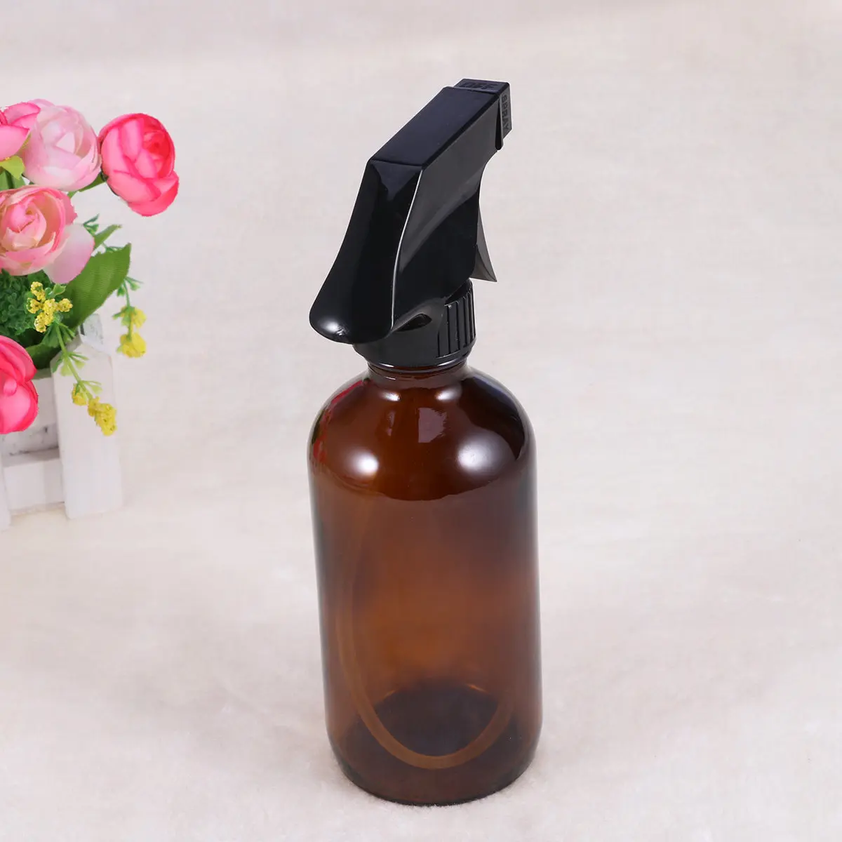 frasco-spray-de-vidro-marrom-250ml-recarregavel-portatil-com-gatilho-para-Oleos-essenciais-locoes-aromatizantes-de-ambiente-e-body-mist