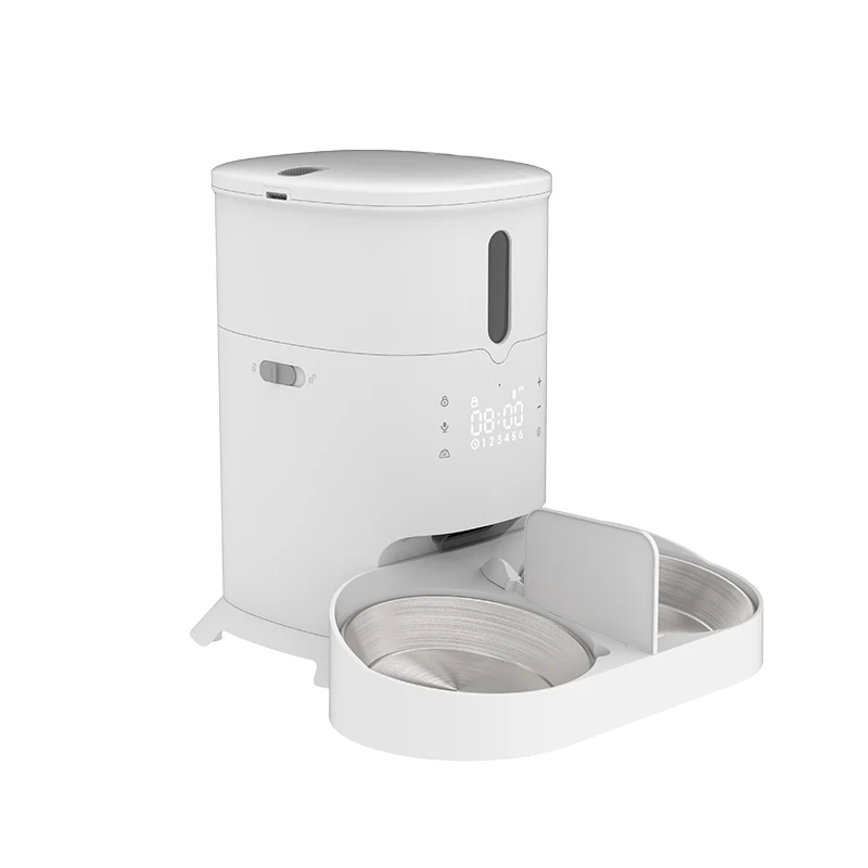 

Double Bowl Automatic Smart Remote Control Pet Feeder Automatic App Control Pet Feeder