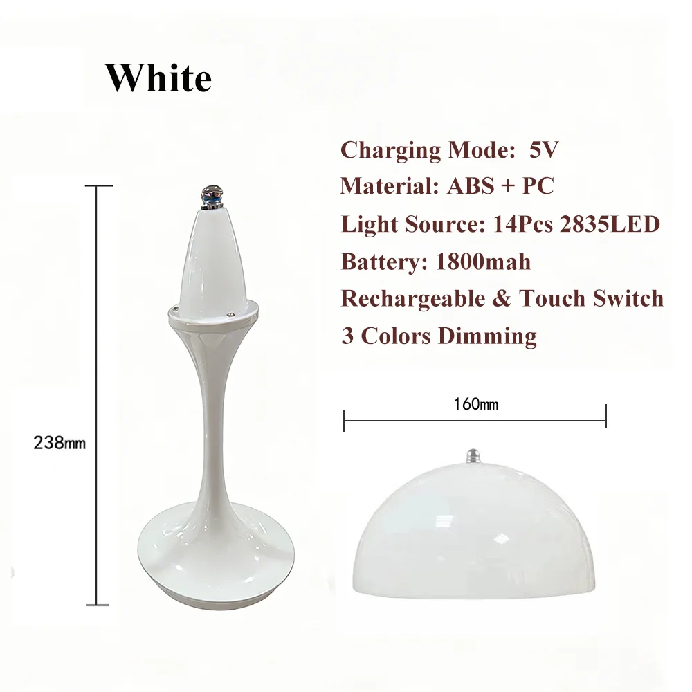 KFV Tafellampen 3 Kleuren Stoffen Lampenkap Design LED Dimbaar USB Oplaadbare Bureaulamp Slaapkamer Nachtkastje Leeslamp Decoratie wirreless desk lamp lesenaarlamp tafel lamp reading lamp oplaadbare