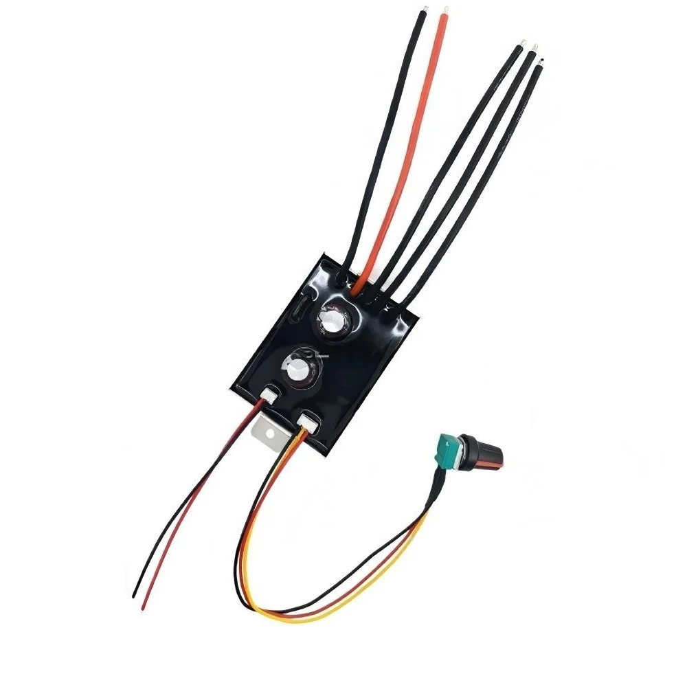 

6.5-30V BLDC Waterproof No Hall Brushless Motor Drive Board 25A Forward and Reverse Motor Controller Anti-reverse Connection