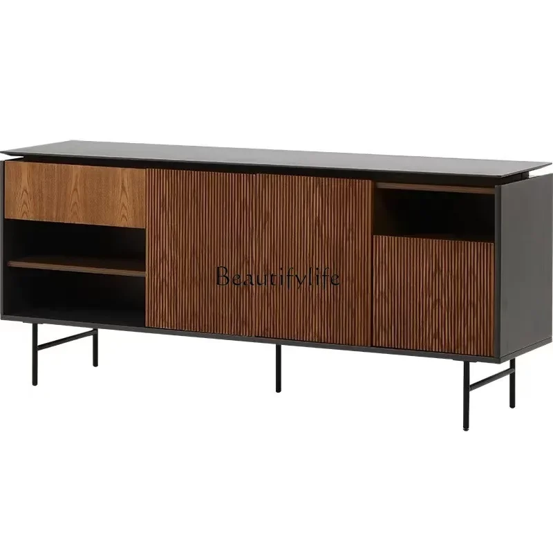 

Italian light luxury dining side cabinet high sense simple modern retro Nordic locker