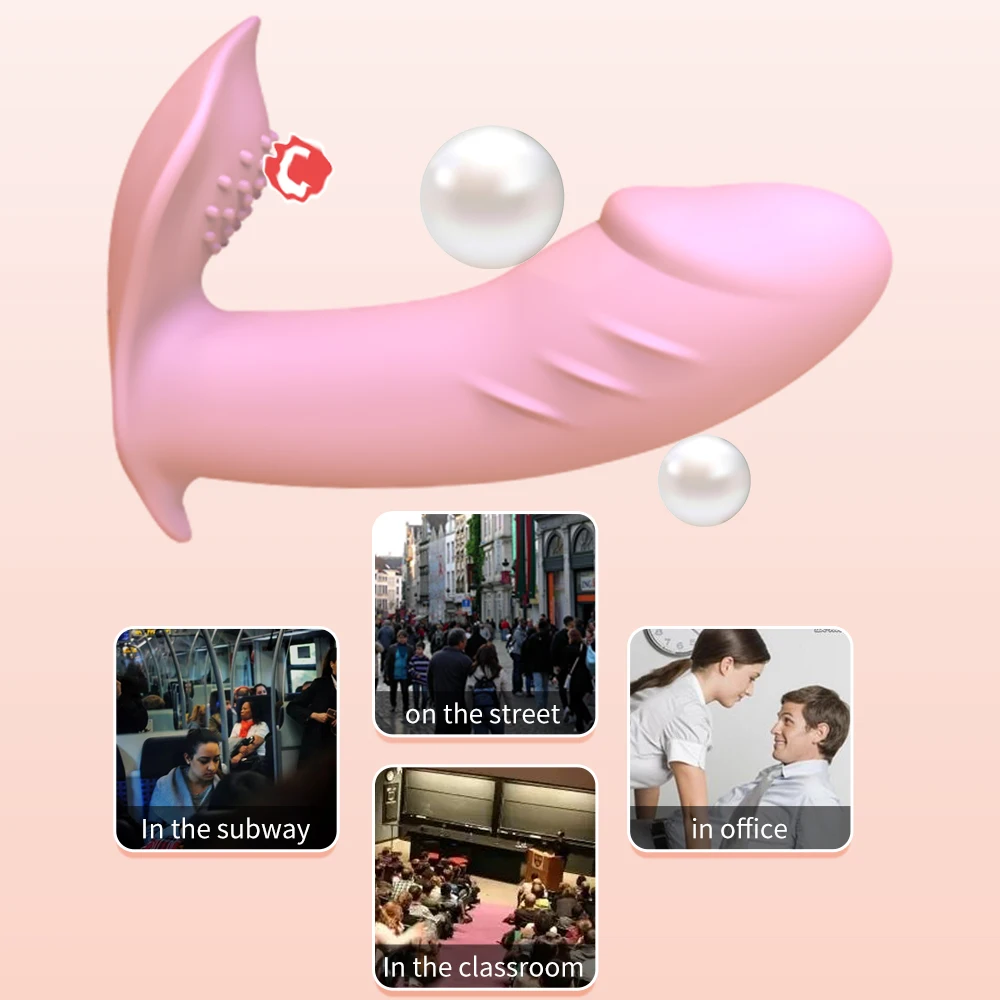 Wearable Dildo Vibrators Pink Silicone Vibrator Fake Penis Vagina G-Spot Clitoris Stimulator Dildos Sex Toys for Womans
