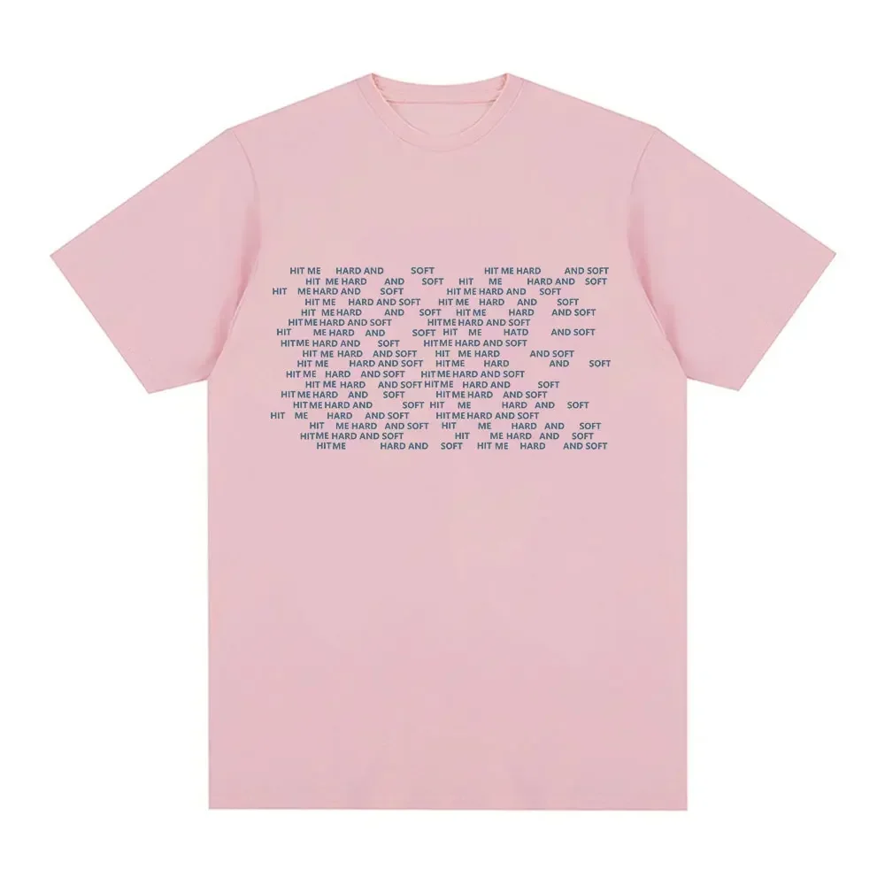 Hit Me Hard and Soft 2024 Tour Tshirt Womens Fashion Hip Hop Tshirt Loose Short Sleeve Tshirt Fan Gift Top