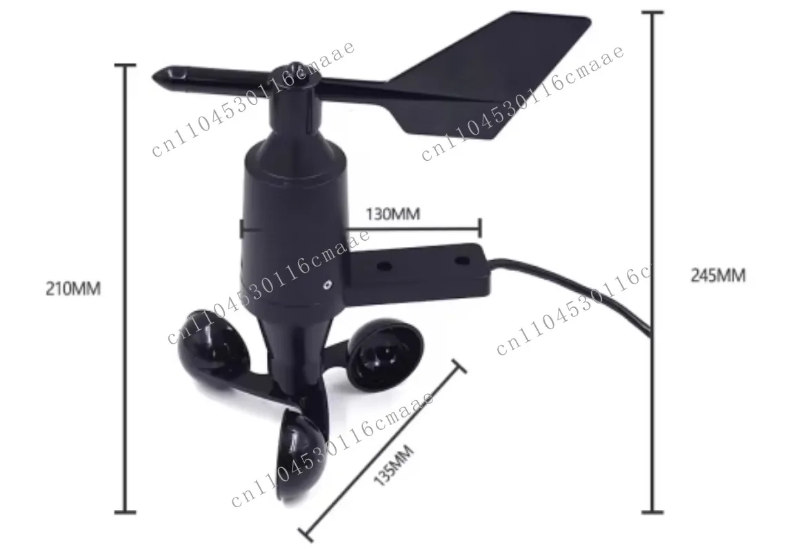 Integrated design of RY-FSX wind speed and direction sensor to adapt to complex environments