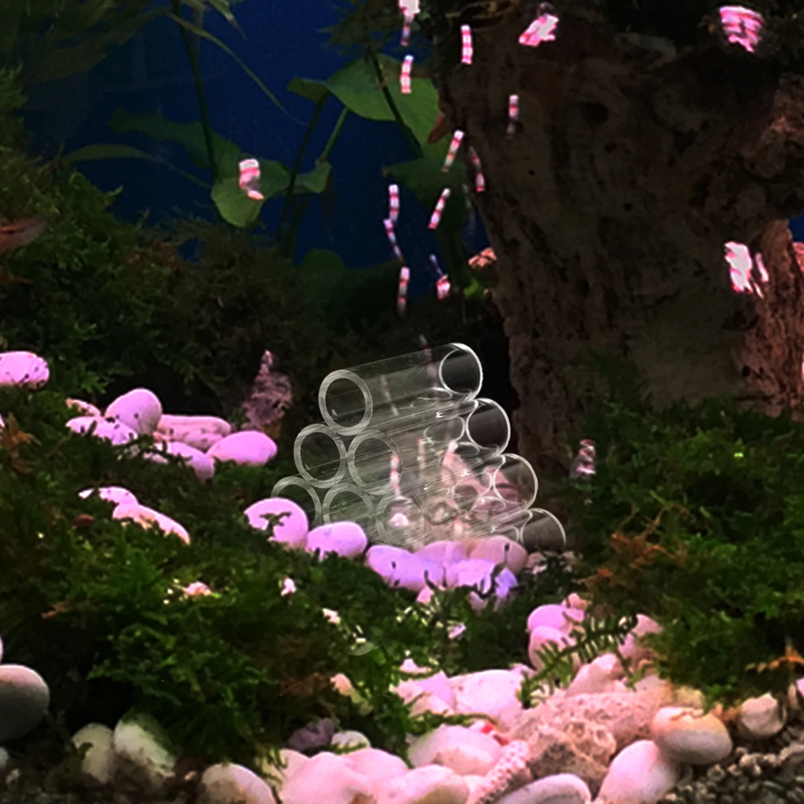 

Acrylic Shrimp Nest Fish Tank Hideout Shelter Aquarium Cave Decor Transparent Crystal Fish Breeding Shelter Hiding Cave
