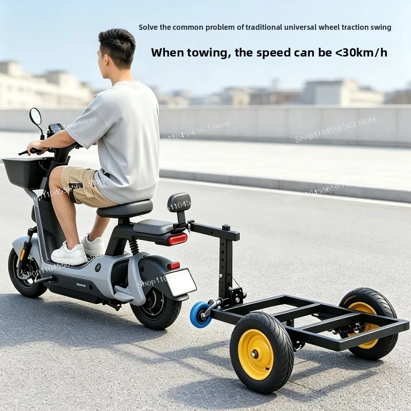 Hand Trolley Plate Cart Shock Absorber Pneumatic & Solid Caster Wheel Independent Suspension Oil Damping resistant Swivel Caster