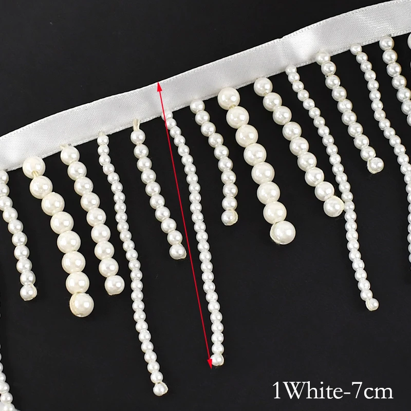 Beaded Tassel Fringe Trim for Curtains & Clothes