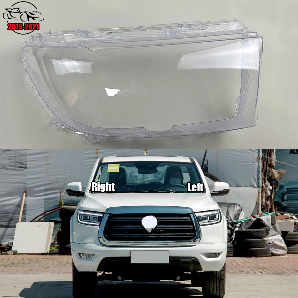 

For Great Wall Poer 2019 2020 2021 Headlamp Transparent Cover Headlight Shell Lens Replace The Original Lampshade Plexiglass