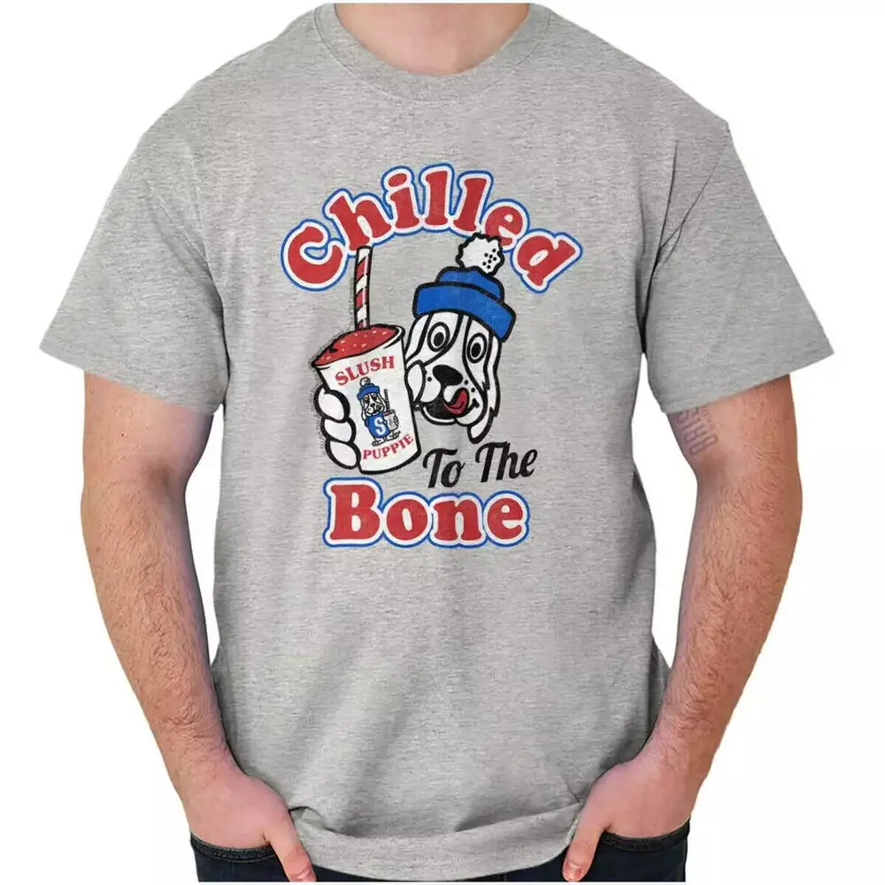 Retro Chilled To The Bone Slush Puppie Puppy T-Shirt Anime Graphic T-shirts High Quality 100%Cotton Short Sleeve