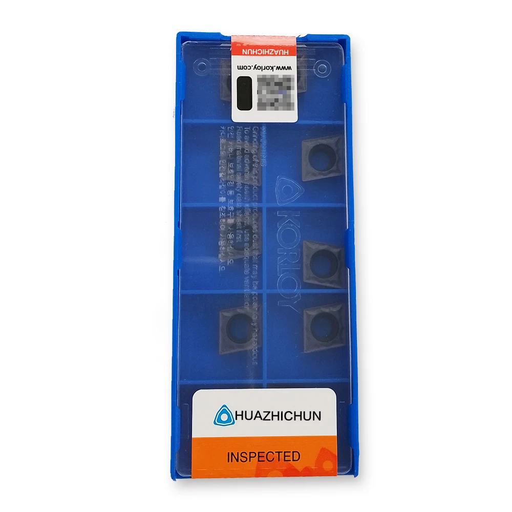 

HUAZHICHUN 10pcs CCMTO9T304-HMP PC8110 of Carbide Inserts for Steel Turning Cutting Tools, Numerical control planer slotting bla