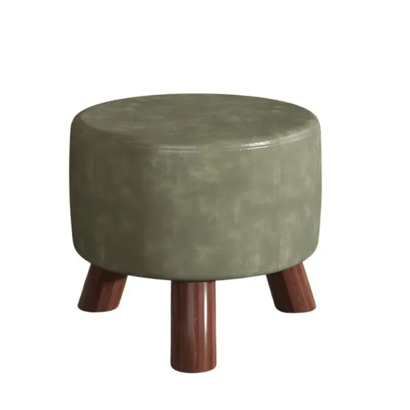 Small Designer Foot Stool Floor Round Minimalist Home Nordic Hallway Bench Pads Foot Stool Entryway Taburete Puffs Furniture