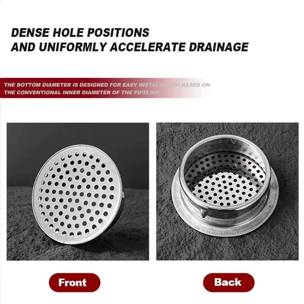 Round Hole Gutter Guard Net Anti-blocking Secondary Drainage Anti Clogging Filter SUS 304 Stainless Steel Vent