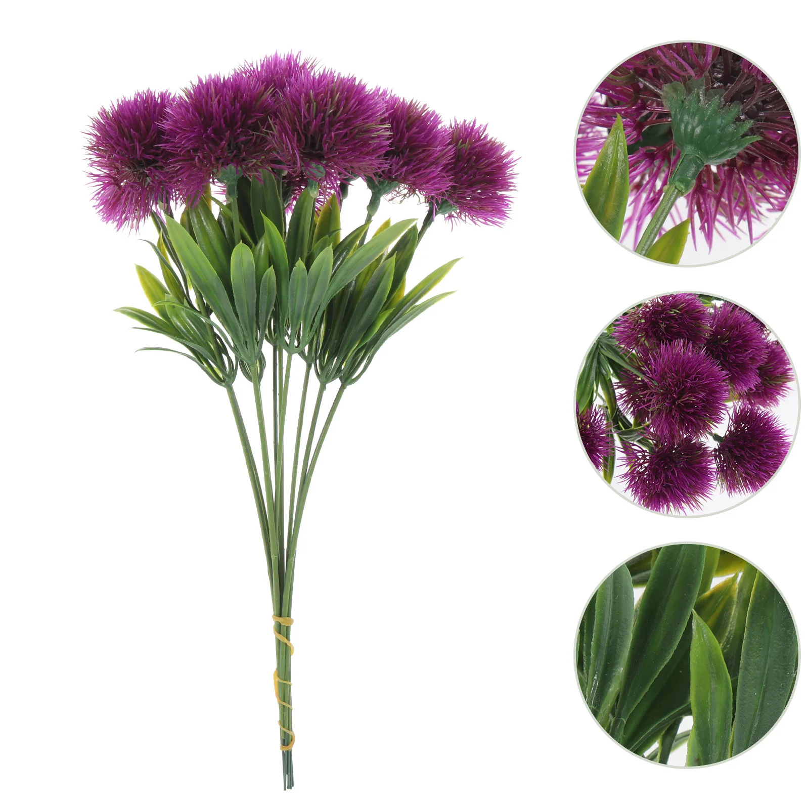 

10Pcs Artificial Dandelion Flowers Plastic Faux Dandelion Decoration Wedding DIY Bouquet Stems Home Party Decor
