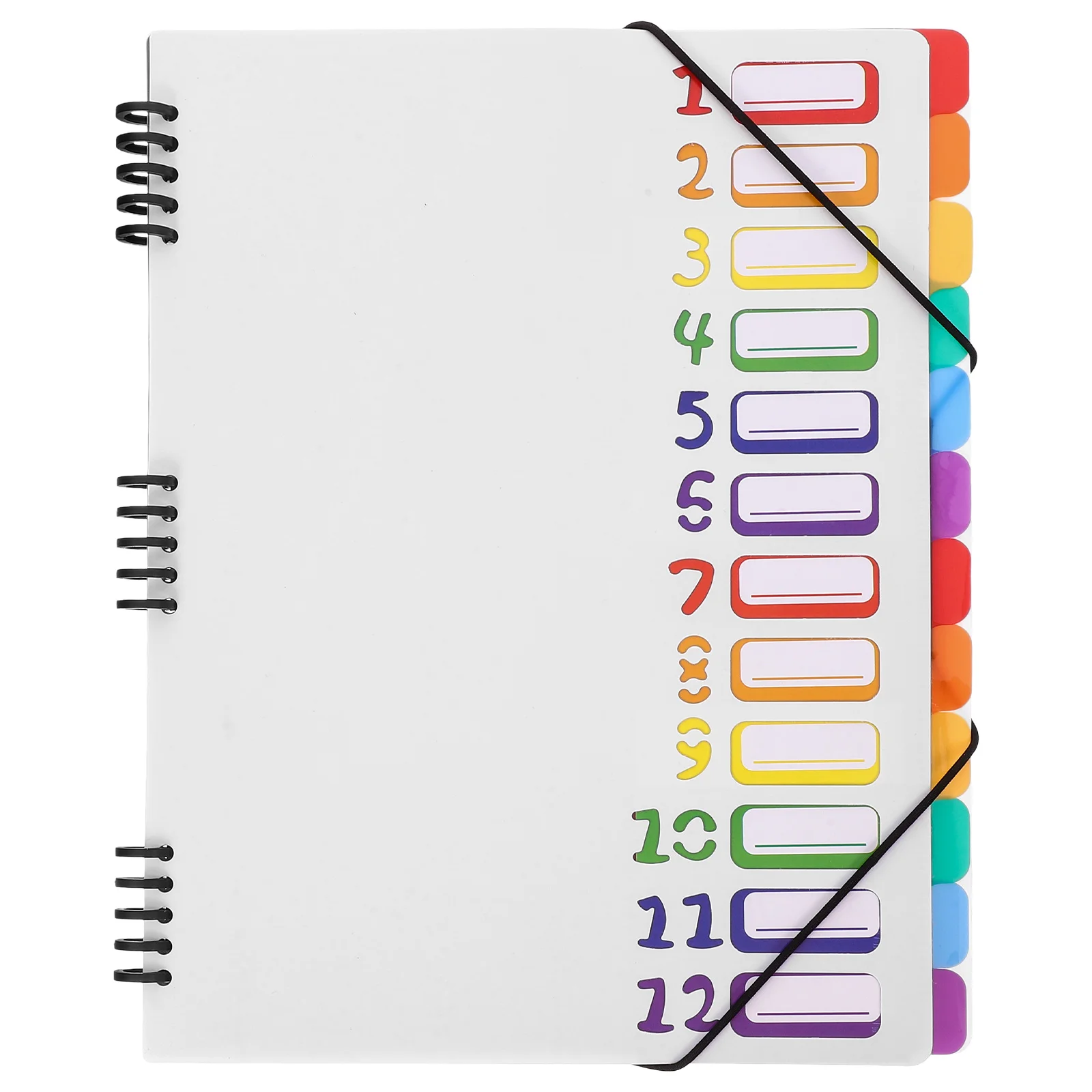 

Multicolor File Organizer A4 Binder Divider With Tabs Pp Material Portable Document Folder Divider Folder For Office