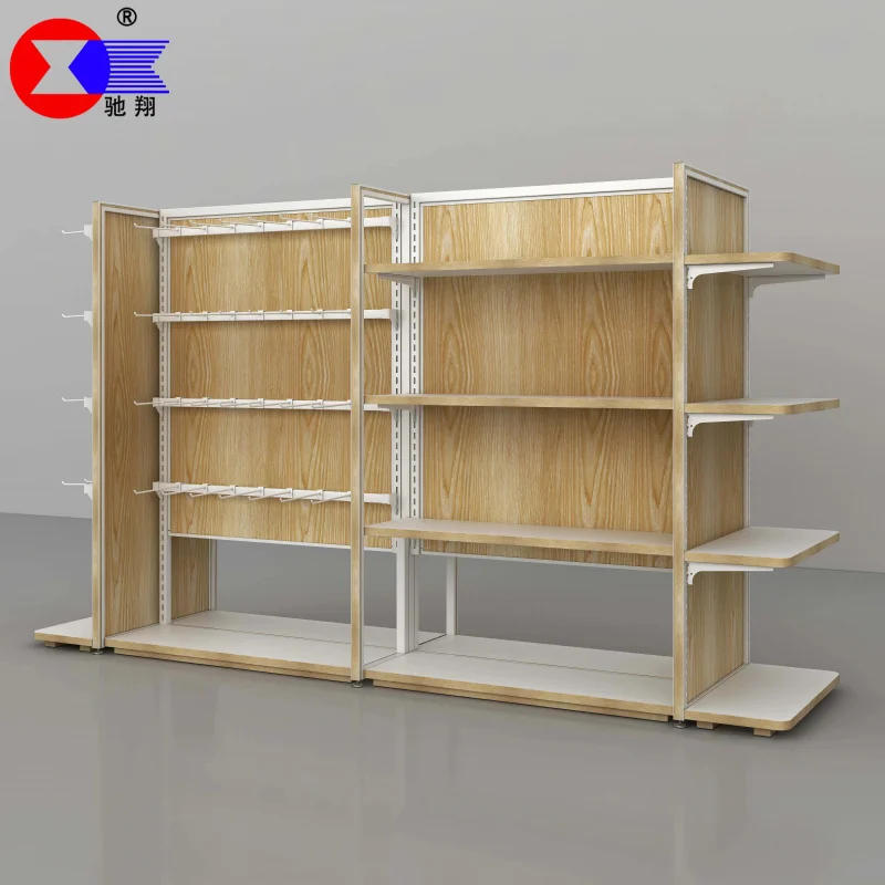 custom.Double-Sided LED-Lit Supermarket Shelf Hooks Hanging Convenience Grocery Retail Display Stand (Quick Installati