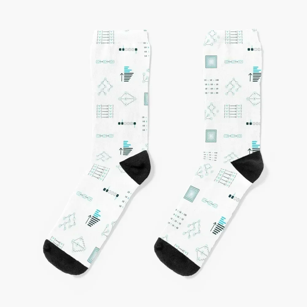 Algorithms and Data Structures Socks with print crazy FASHION Thermal man winter Boy Socks Women's