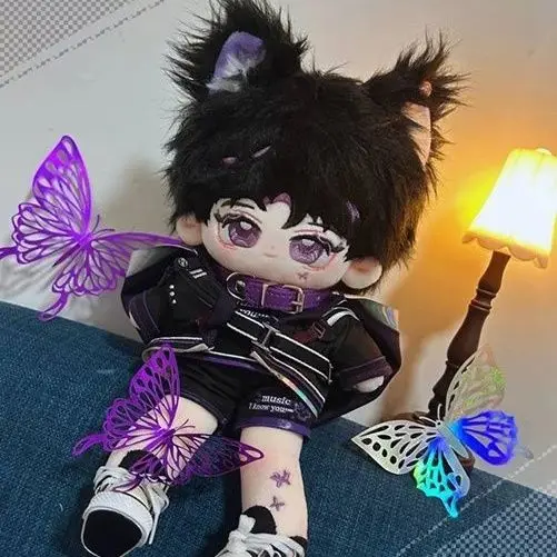 25 ซม.อย่างเป็นทางการน่ารักขายาวหูแมวชุดผ้าฝ้ายตุ๊กตา Plushie รูปตุ๊กตา Plush ของเล่นคอสเพลย์คริสต์มาสของขวัญ