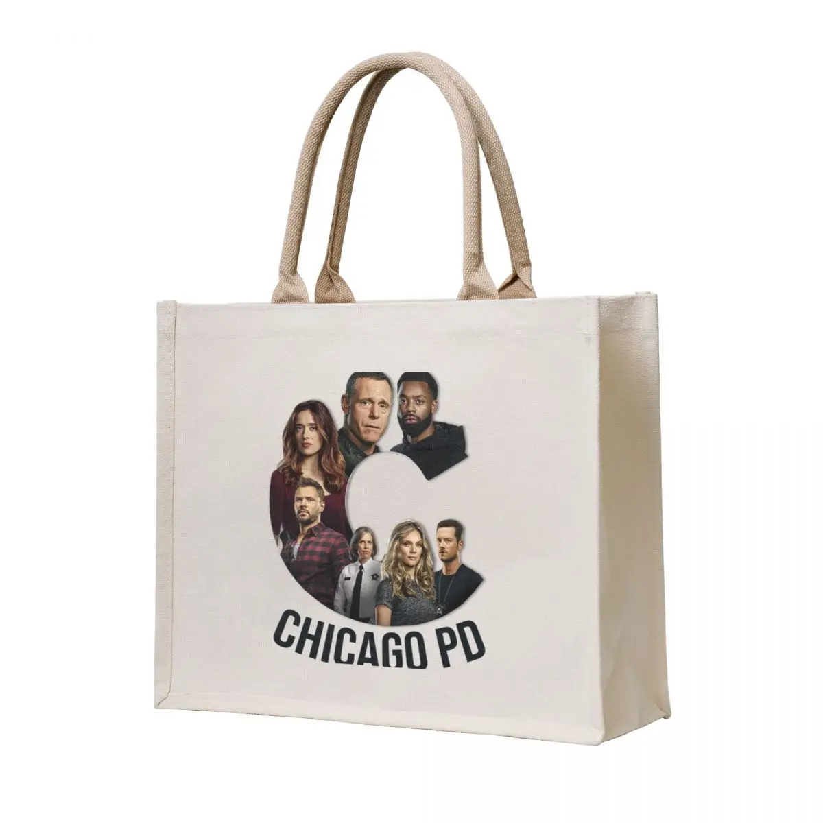 

Chicago PD tv show characters poster logo Tote Bag university shopper bag handbag Women's bag luxury women