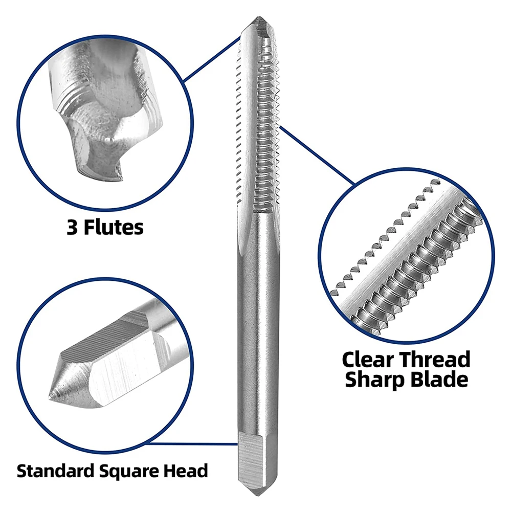 High Quality Replacement 12-28 UNF Tap HSS Iron Right Hand Stainless Steel Steel 12-28 UNF Tap Aluminum Cast Iron