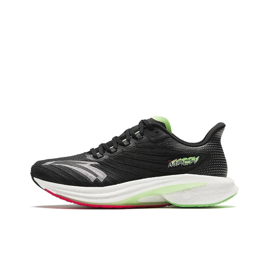 Anta MACH 4.0 Chaussures de course et d'entraînement à technologie d'azote, antidérapantes, à amorti et rebond, coupe basse, A GRIP PRO